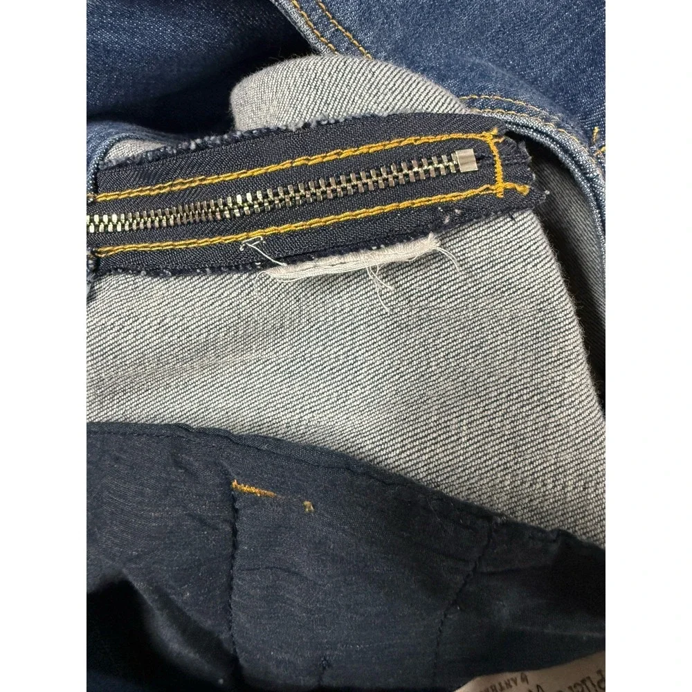 Pilcro Anthropologie High Rise Crop Wide Leg Jeans Women's 27 Soft Denim Belted - Picture 6 of 14